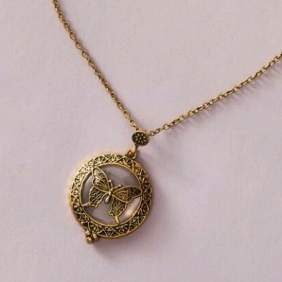 Magnify Glass Butterfly Necklace - Picture 12 of 13